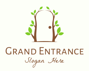 Botanical Tree Door  logo design