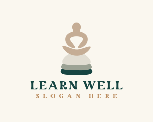 Wellness Yoga Rocks logo design