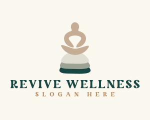 Wellness Yoga Rocks logo design