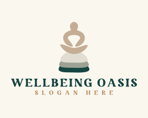 Wellness Yoga Rocks logo design