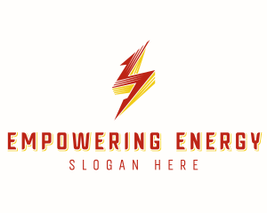 Lightning Bolt Power logo design