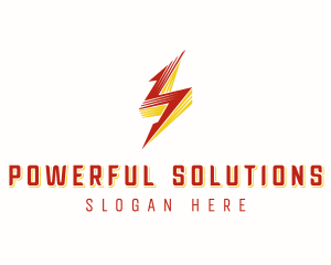 Lightning Bolt Power logo design