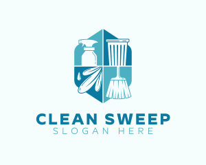 Janitorial Cleaning Chores logo design