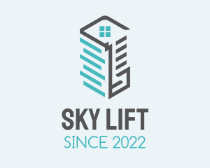 Skyscraper Building Property logo design