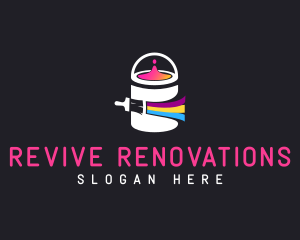 Renovation Paint Bucket logo