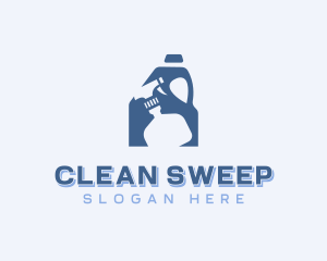 Cleaning Tools Disinfection logo design