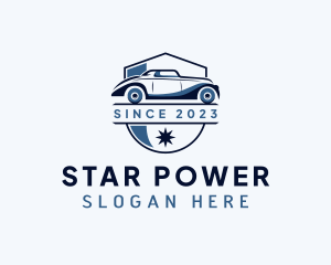 Luxury Car Shield logo design