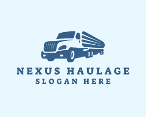 Cargo Shipping Truck logo design