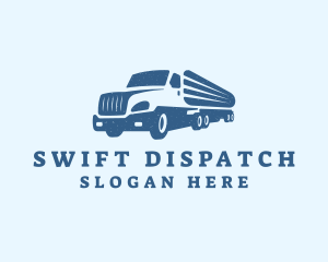 Cargo Shipping Truck logo design