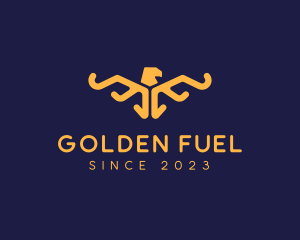 Golden Eagle Wings logo design