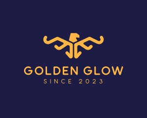 Golden Eagle Wings logo design