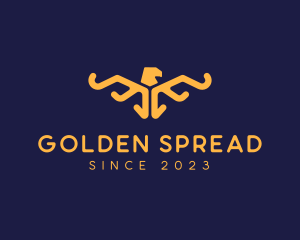 Golden Eagle Wings logo design