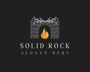 Brick Fireplace Chimney logo