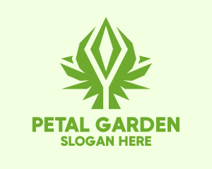 Diamond Organic Plant logo design