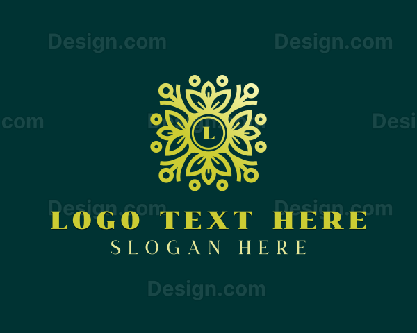 Ornamental Flower Garden Logo