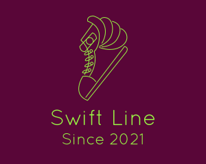 Wing Sneaker Line logo design