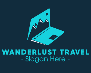 Travel Blog Laptop logo design
