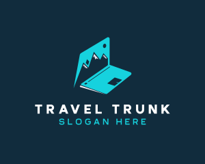 Travel Blog Laptop logo design