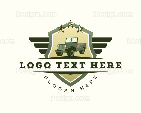 Military Transport Jeep Logo