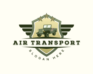 Military Transport Jeep logo design