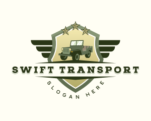Military Transport Jeep logo design