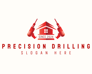 House Drill Construction logo design