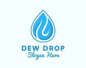 Water Rain Drop logo design