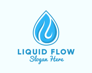 Water Rain Drop logo design