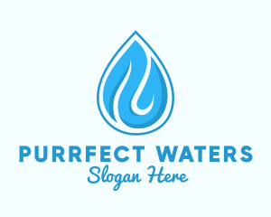 Water Rain Drop logo design