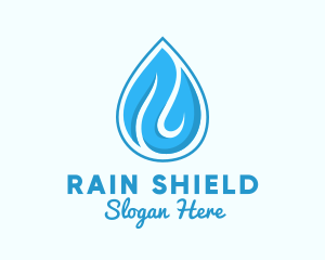 Water Rain Drop logo design