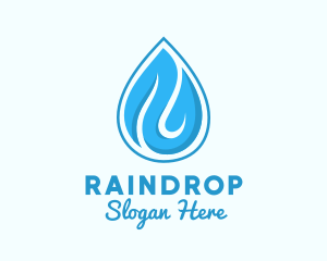 Water Rain Drop logo