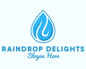 Water Rain Drop logo design