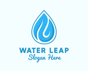 Water Rain Drop logo design