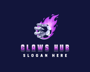 Soccer Football Claw logo