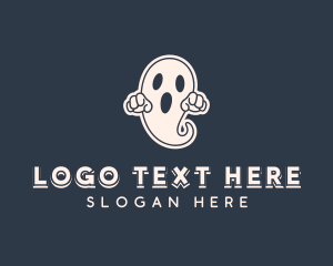 Scary Halloween Ghost logo