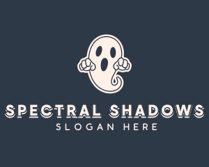 Scary Halloween Ghost logo design