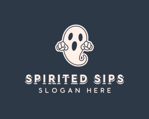 Scary Halloween Ghost logo design