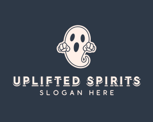 Scary Halloween Ghost logo design