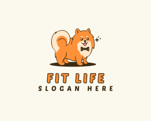 Pomeranian Pet Dog Logo
