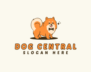 Pomeranian Pet Dog logo design