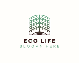 Botanical Planting Eco logo design