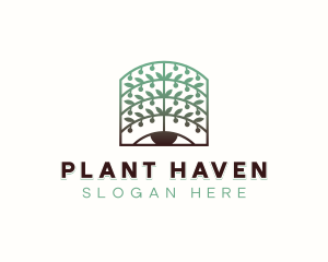 Botanical Planting Eco logo design