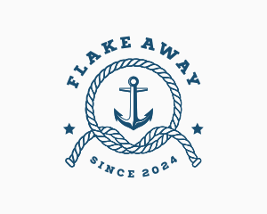 Nautical Anchor Rope Logo