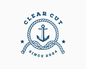 Nautical Anchor Rope logo design