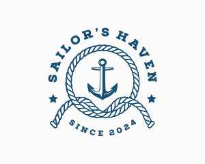 Nautical Anchor Rope logo design