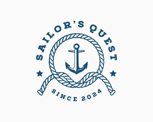 Nautical Anchor Rope logo design