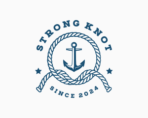 Nautical Anchor Rope logo design