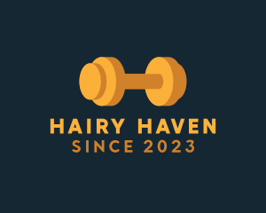 Fitness Barbell Letter H  logo design