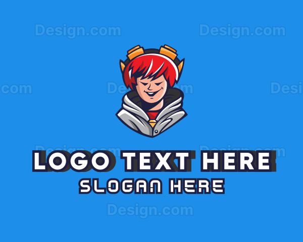 Teen Hoodie Gamer Logo