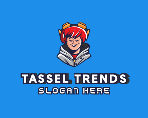 Teen Hoodie Gamer logo design